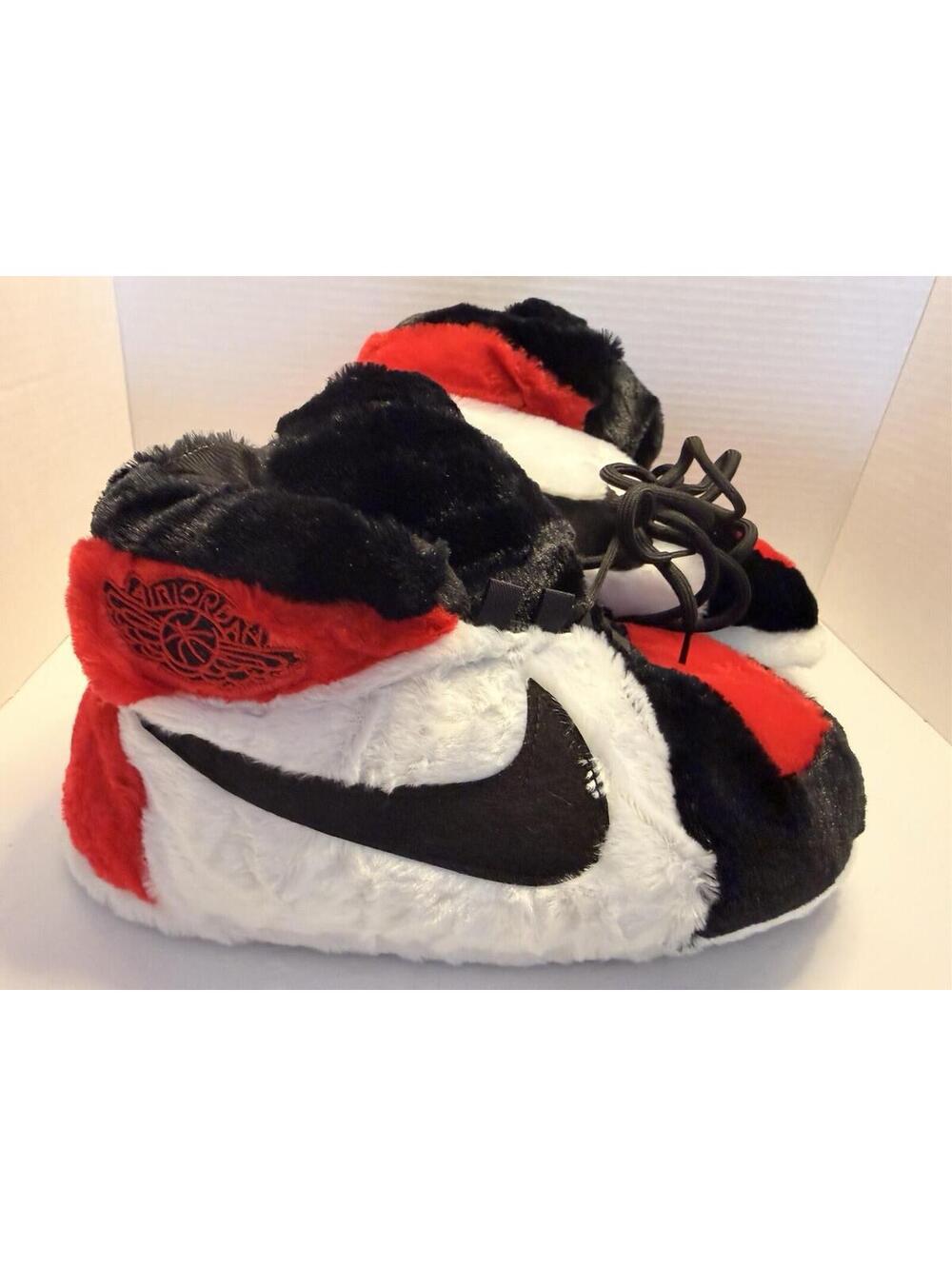 Unisex Sneaker Slippers Black Red White Comfort. One size.